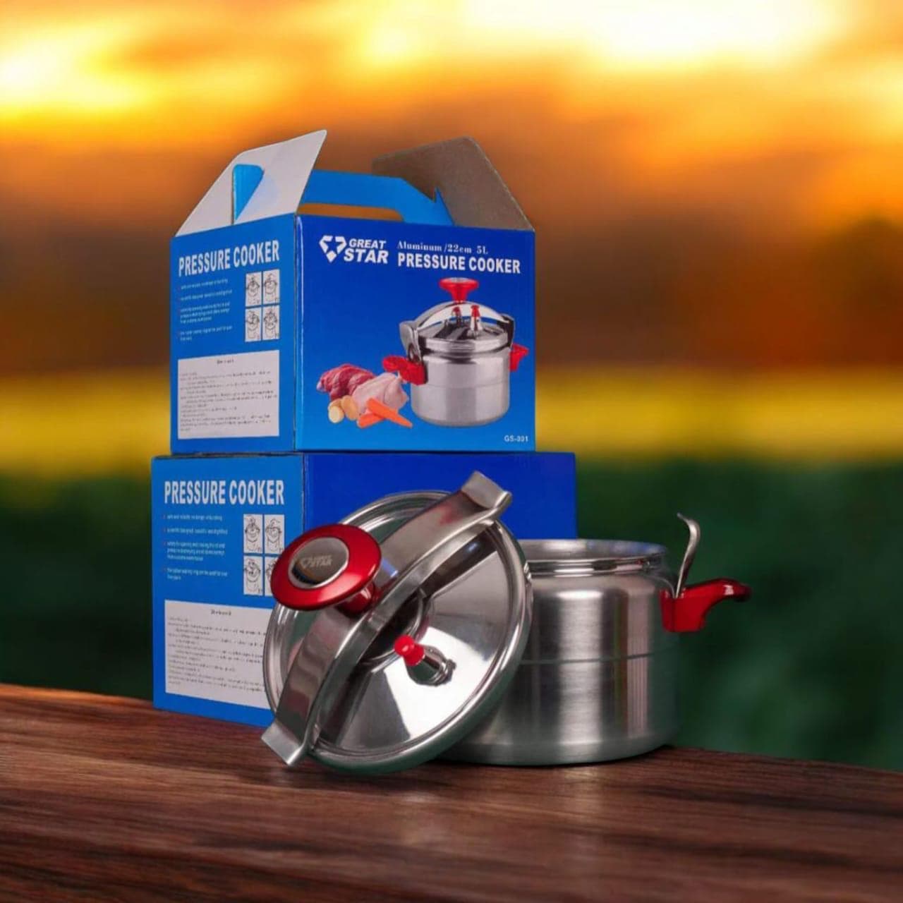 Great Star 5L Steel Pressure Cooker