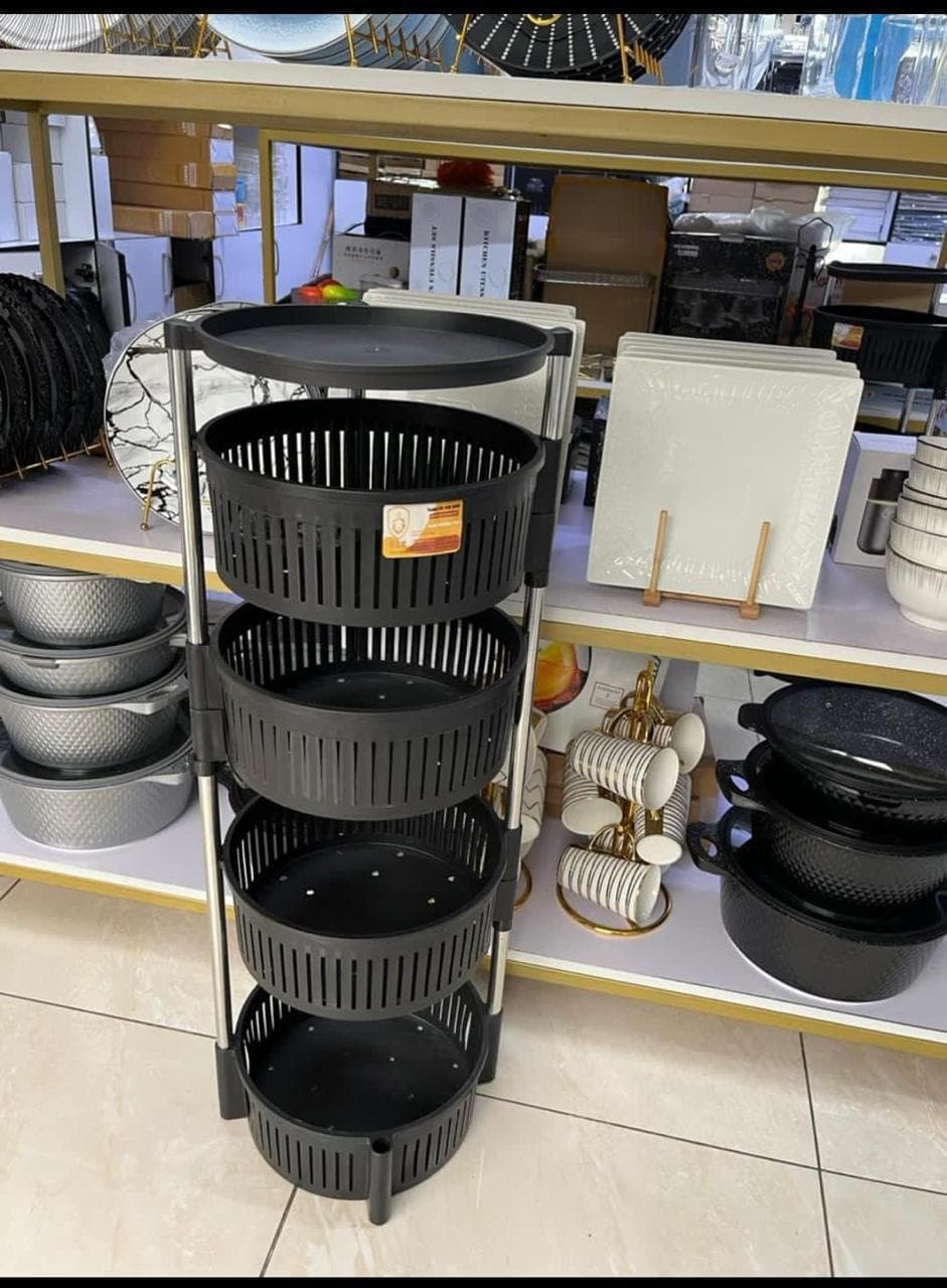 4-Layer Rotatable Fruit & Vegetable Rack