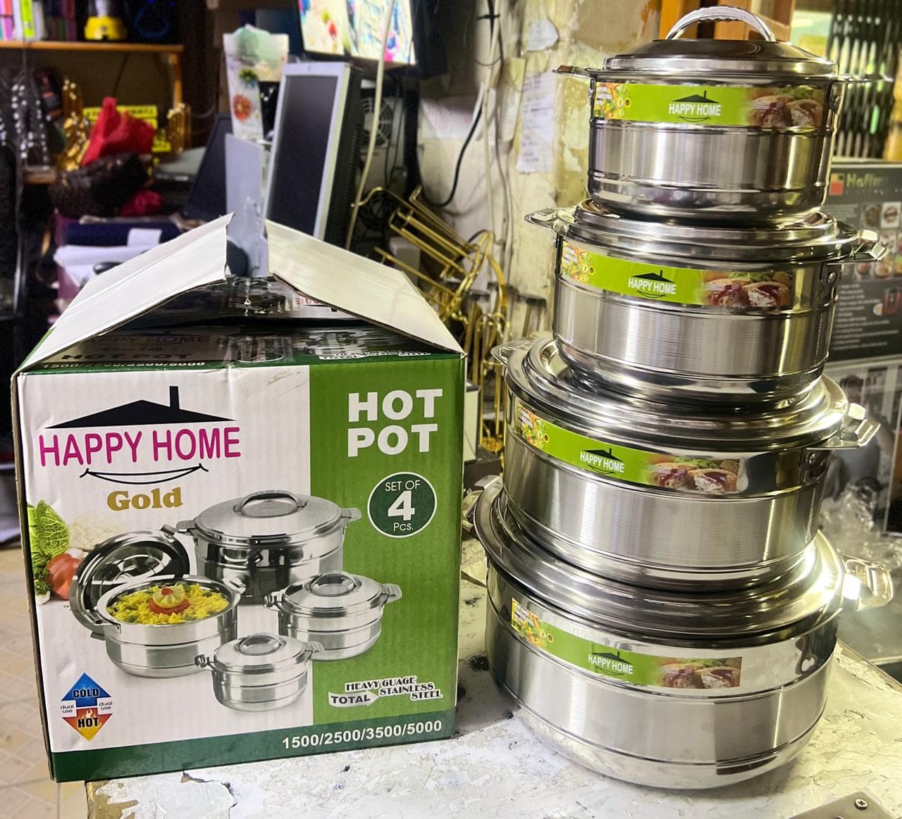 Happy Home 4-Piece Hot Pot Set