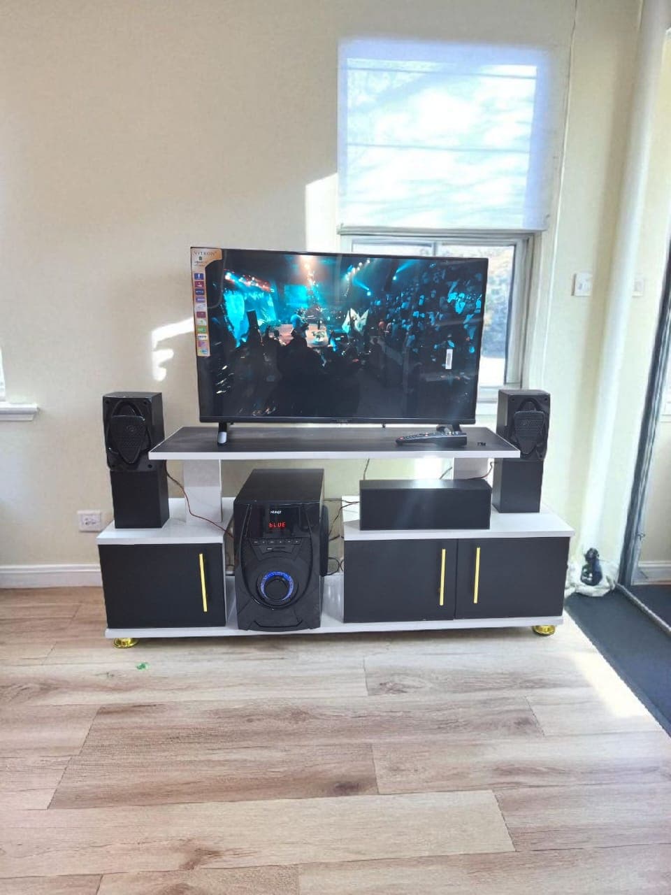 Istanbul 2 Modern TV Stand with LED Lights