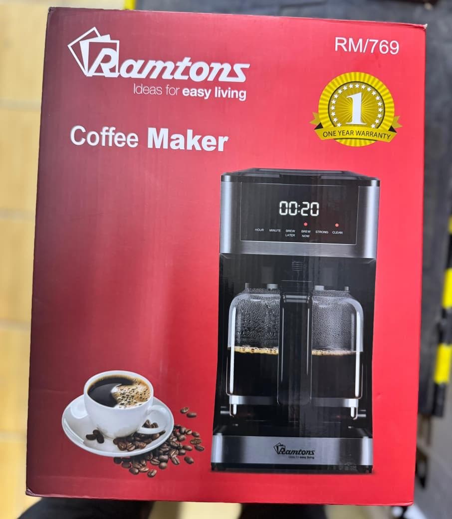 Ramtons RM/769 Coffee Maker (1.8L Digital Model)